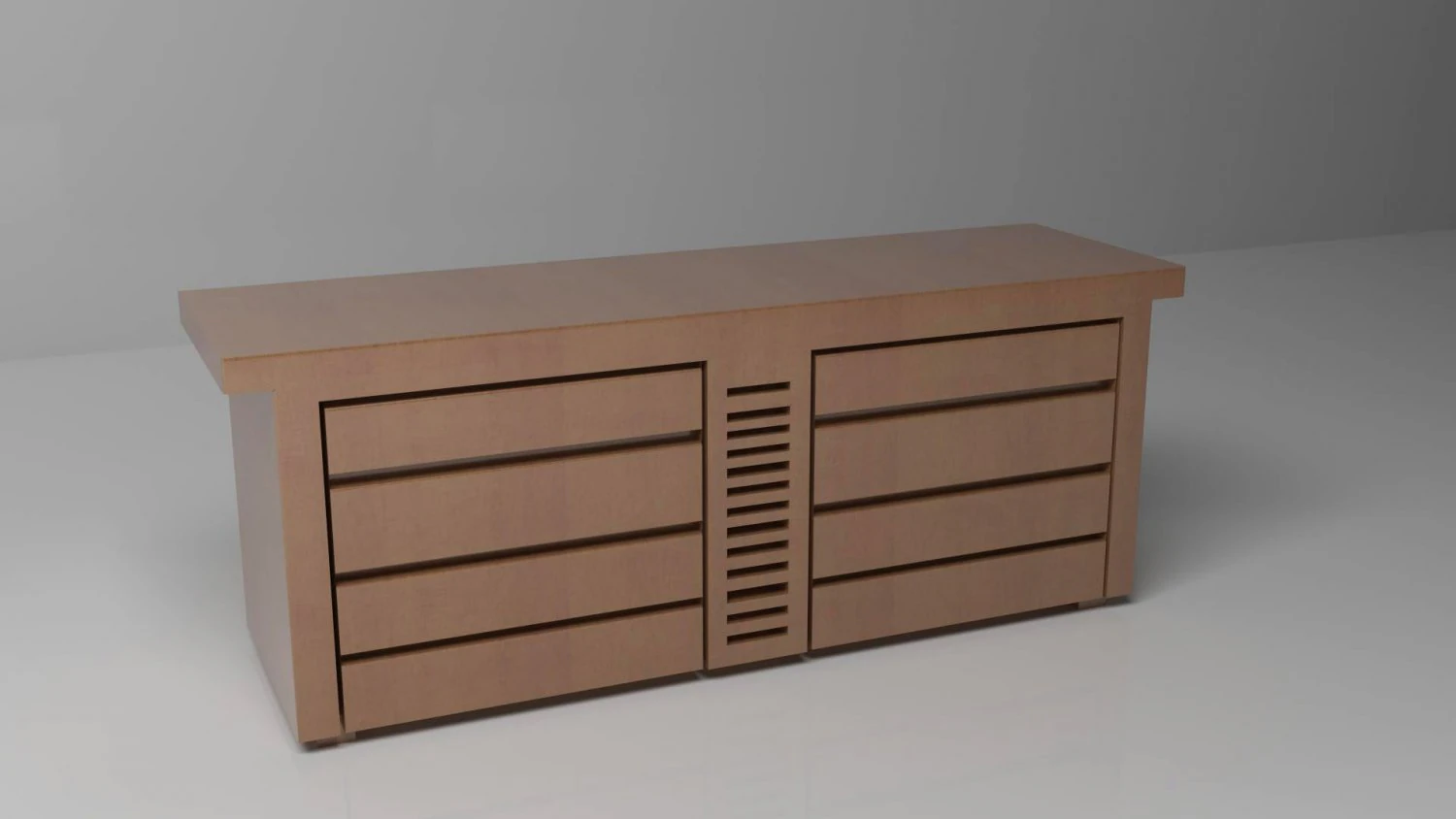wood dresser 3D Model .c4d .max .obj .3ds .fbx .stl .blend 