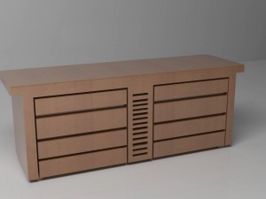 wood dresser Modèle 3D