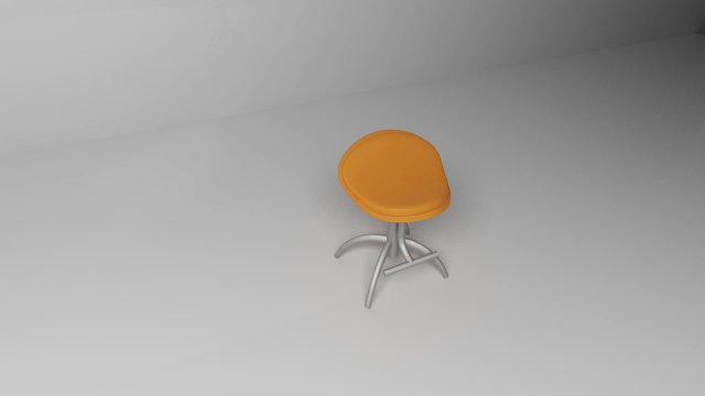 metal stool 3D Model .c4d .max .obj .3ds .fbx .stl .blend 