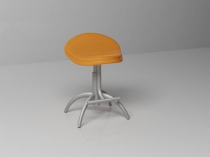 metal stool 3D Model
