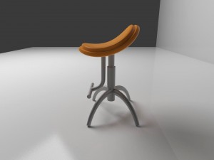 metal stool 3D Model