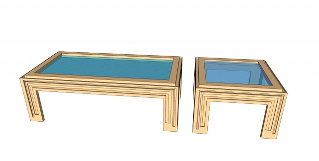 wooden tables Model 3D .c4d .max .obj .3ds .fbx .stl .blend 