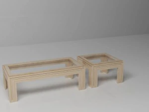 wooden tables 3D Model