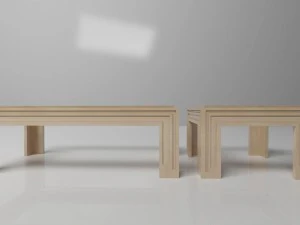 wooden tables 3D Model