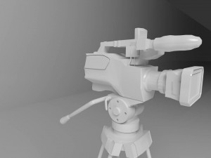 camera with tripod 3D Модель