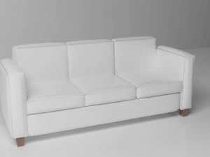 white couch 3D Model