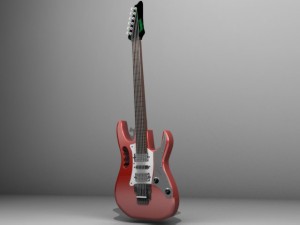 ibaez guitar 3Dモデル