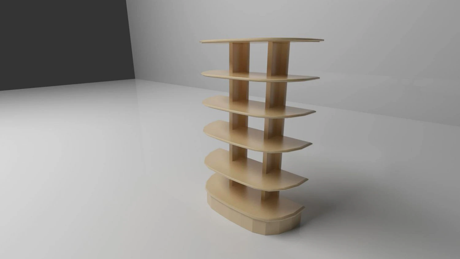 bookcase 3D Model .c4d .max .obj .3ds .fbx .stl .blend 