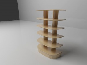 bookcase 3Dモデル