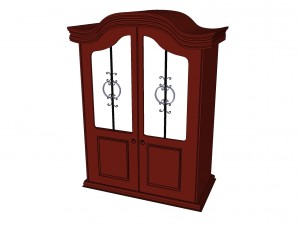 wooden book case 3Dモデル