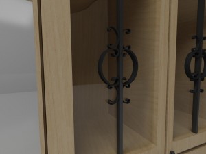 wooden book case 3Dモデル