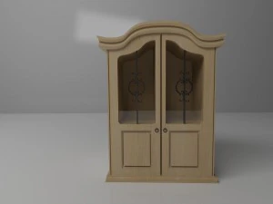 wooden book case 3D Model