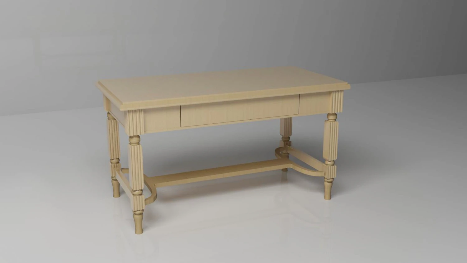 writing desk 3D Model .c4d .max .obj .3ds .fbx .stl .blend 