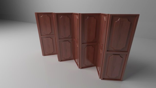 wood screen 3D Model .c4d .max .obj .3ds .fbx .stl .blend
