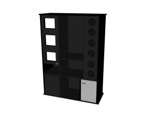 black shelf Modelo 3D