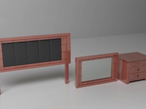 bedroom furniture 3Dモデル