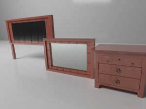 bedroom furniture Modèle 3D