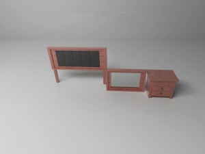 bedroom furniture Modèle 3D