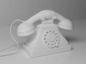 zabytkowy telefon Model 3D