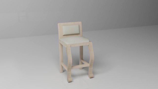 tall chair 3D Modell .c4d .max .obj .3ds .fbx .stl .blend 