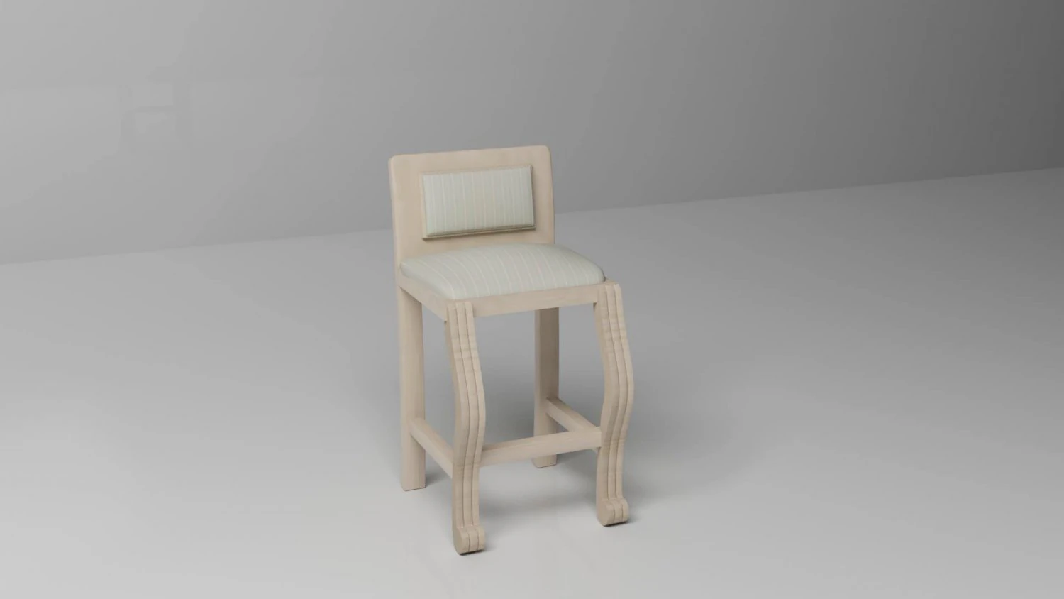 tall chair 3D Model .c4d .max .obj .3ds .fbx .stl .blend 