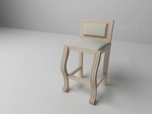 tall chair 3D Modell