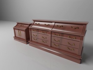 elegant drawers 3D Model