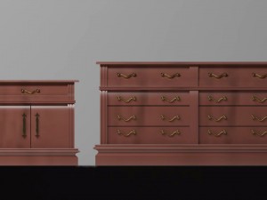 elegant drawers 3D Model