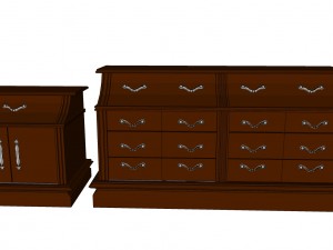elegant drawers 3D Model