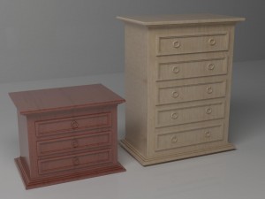 small medium drawers Modèle 3D