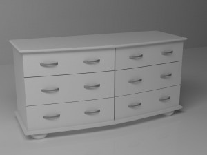 white drawer 3Dモデル