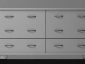 white drawer 3D Model