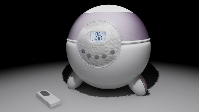 alarm clock 3D Model .c4d .max .obj .3ds .fbx .stl .blend 
