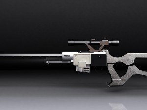 sniper rifle Model 3D