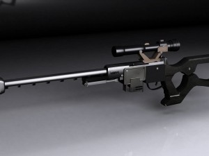 sniper rifle Model 3D