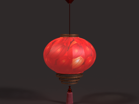 Chinese red lantern 3D 模型