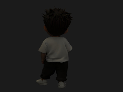 Chinese boy figure 3D Model