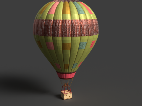 Chinese hot balloon 3D Model