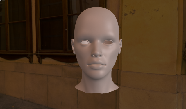 funny girl head 3D Model .c4d .max .obj .3ds .fbx .stl .blend 