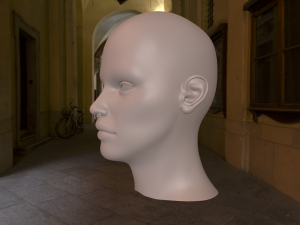 funny girl head 3D Model