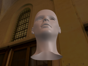 funny girl head 3D Model