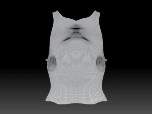 funny girl head 3D Model