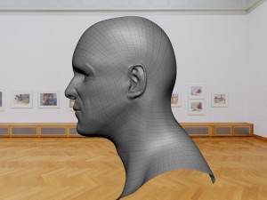 jim hight poly head Model 3D