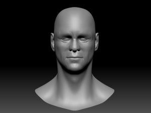 jim hight poly head Model 3D