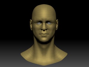 jim hight poly head Model 3D