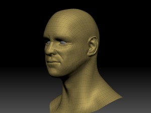jim hight poly head Model 3D