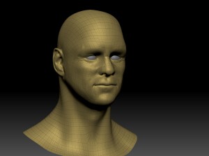 jim hight poly head Model 3D