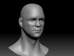jim hight poly head Model 3D