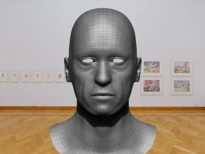 base mesh old head 3D Model