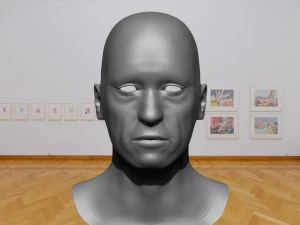 kepala tua jaring dasar Model 3D